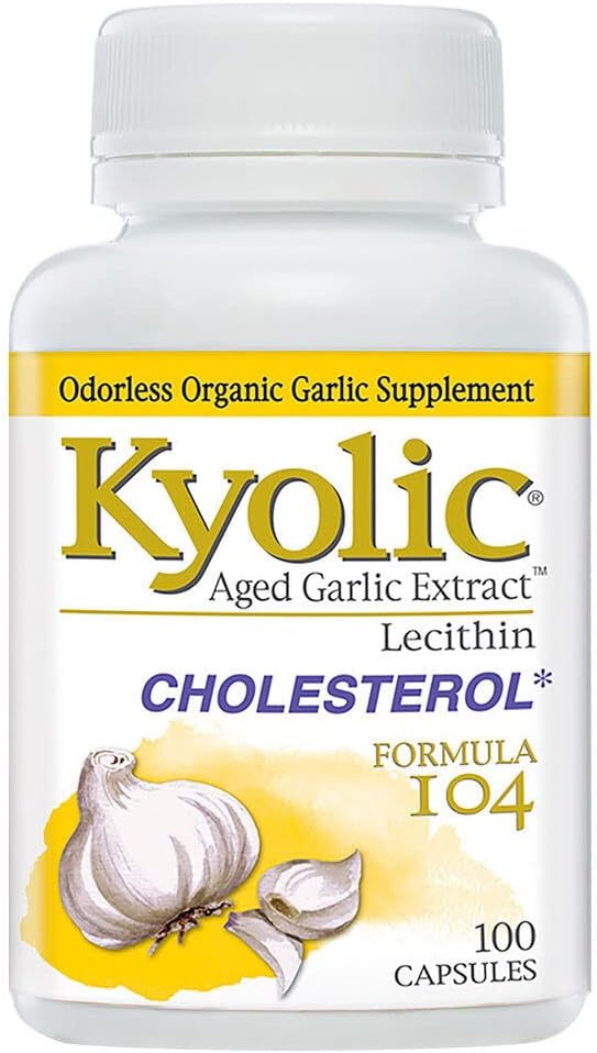 Cyolinowy ekstrakt czosnku Cholesterol Formuła 104- 100 Kapsułki
