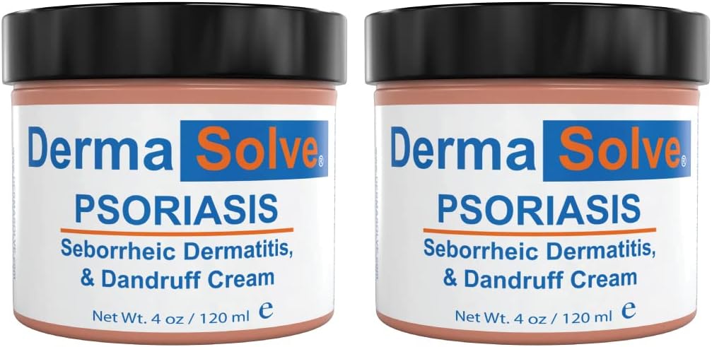 Extra Siła Łuszczyca Śmietana (2 Pack) - Łysienie Łysienie Łysienie - Zaawansowane Relief nawilżający Swędzacza Flakey Inflamed Skóra i zapobiec przyszłych zapaleń - 4.0 oz ea.