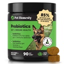 Probiotyki Szczerości Pet dla psów dla Okazjonalnej Diarrhea & Bowel Support, Enzymy z Prebiotyki dla Gut Health dla psów, Immunity Health & Itch Relief (Dynia 90 ct)
