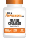 BulkSupplements.com Marine Collagen Kapsułki - Suplement do Kolagenu Ryby, Kolagen dla Kobiet i Mężczyzn - Hydrolizowane Collagen, Gluten Free, 5 Kapsułek na Serving, 300 Kapsułek (Opakowanie 1)