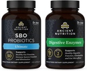 Ancient Nutrition SBO Probiotyki kapsułki, Ultimate, 60 Count + Digestive Enzymes kapsułki, 90 Count