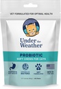 Pod Pogoda Pet Probiotic Chews dla kotów 124; Promotes Normalne trawienie, Balances Zdrowy Gut Health 124; 60 Star Shaped Soft Chews