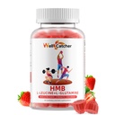 HMB i Leucine Amino Acid Gummies: HMB Suplementy dla mężczyzn Kobiety z L-Glutamina dla Muscle Growth szybki trening odzyskiwania, Sugar Free Vegan Non-GMO Truskawki Smakowane 30 Day Supply