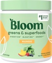 Bloom Nutrition Superfood Zielone Proszek, Enzymy trawienne w / Probiotyki i Prebiotyki, Gut Health, Bloating Relief for Women, Chlorella, 15 SVG (15 Servings (Pack of 1), Mango)