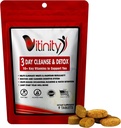 VITINITY 3 Detox dzień - Natural Whole Body Detox Pills - Colon Cleanse for Digestive Health - Herbal Supplement for Weight, Bloating, & Continues Relief - Apple Cider Vinegar & Cayenne Pepper (1)