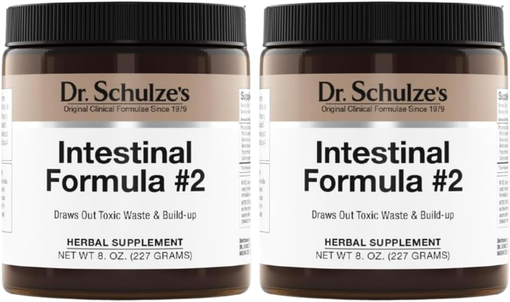 Formuła 2 - Suplement oczyszczający dla Colon Health Support - Wspiera codzienną eliminację - Suplement roślinny oparty na plantacjach - Bezglutenowy & Wegan - 8 oz (2- Pack)