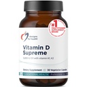 Designs for Health Vitamin D Supreme - Vitamin D 5000 IU with 2000mcg Vitamin K as MK4 for Bone Health, Heart Health, Mood & Immune Support - Vitamin D3 Enhanced with GG Supplement (30 Capsules)