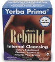 Yerba Prima Cleanse Men Rebuild Kit - 30 Day Wewnętrzne suplementy oczyszczające przeznaczone dla samców - Prostate & Colon Health - Nerki i Wątroba - Naturalne Ziołowe Psylium Fiber, Aloe Vera, Mleko Thistle Seed