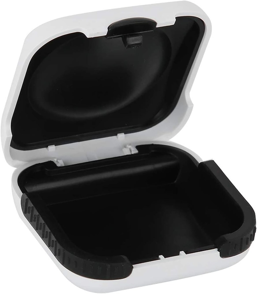 Hearing Aid Case Hard Small Splashproof 2.16 "* 2.04" * 0.39 "Cushioned Interior for 2 Hearing Aid, ITE, RIC, CIC