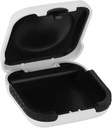 Hearing Aid Case Hard Small Splashproof 2.16 "* 2.04" * 0.39 "Cushioned Interior for 2 Hearing Aid, ITE, RIC, CIC