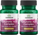 Swanson Hyaluronic Acid Complex 166 mg 60 Caps (2 opakowania)