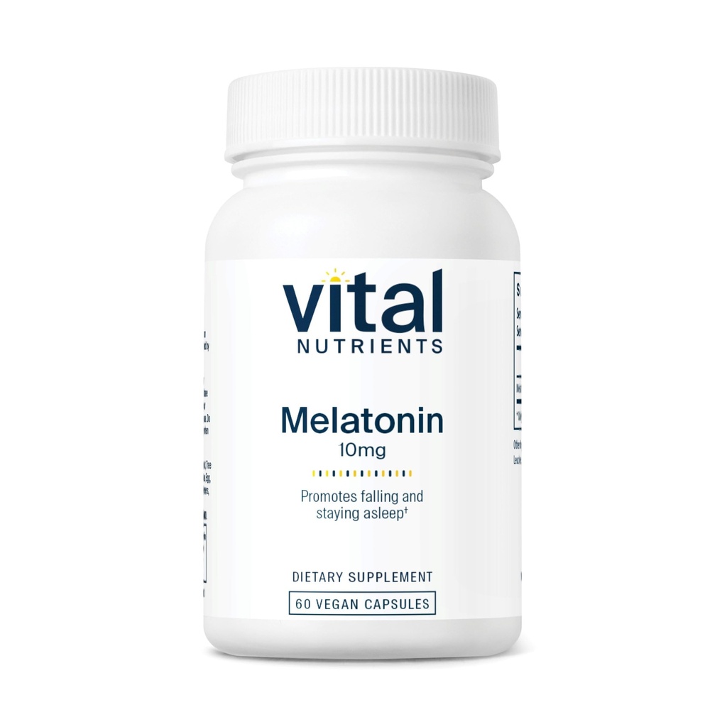 Vital Nutrigents Melatonin 10mg Evidence 124; Vegan Evidence 124; Sleep Supplement to Support The Body 's Natural Seep Cycle * Evidence 124; Gluten, Dairy, Soy Free Evidence 124; 60 kapsułki