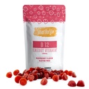 B12 Gummy Witaminy - 1500 μg Witamina B12 Gummies dla dorosłych i dzieci - Pomaga w energii, Metabolizm, Wsparcie układu nerwowego kości - Malina Flavor - 60 Hrabia - 60 Day Supply