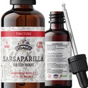 Sarsaparilla Tincture, Organic Sarsaparilla Extract (Smilax Medica) Dried Root, Non-GMO in Cold- Pressed Organic Vegetable Glycerin 2 oz, 670 mg