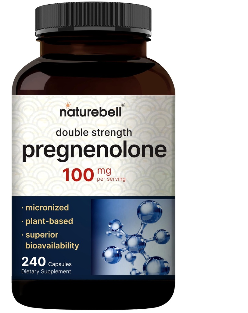 Ciąża 100mg, 240 Kapsułki 124; 99% Czystość, Mikronizowana klasa dla wyższej absorpcji, Roślina oparta - Naturalny Prekursor, Mózg, & Suplement zdrowia immunologicznego - Non-GMO, Soy Free