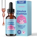JoySpring Kids B Complex Resort 124; Witamina B Complex Liquid Drops z Elderberry, Cynk & Witamina C Resort 124; Wsparcie dla ogólnego Wellness (1 fl oz) 30 Służenie