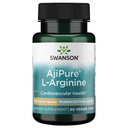 Swanson Amino Acid Ajipure L- arginina farmaceutyczna stopień 500 Miligramów 60 Kapsułki