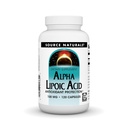 Źródło Naturals Alpha Lipoic Acid 100 mg wspomaga zdrowe metabolizm cukru, czynność wątroby i wytwarzanie energii - 120 kapsułek