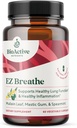 BIOCZYNNE NUTRIENTY EZ Oddychaj - 60 Kapsułek - Muellein Leaf, Bromelain, i suplement do mięty - Wspiera ogólne zdrowie