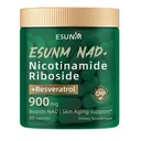 Nikotynamid Ribozyd 900mg, NMNH Suplement Resveratrol Suplementy odżywcze, Suplement do anty-starzenia, Energia, Focus - 80 Kapsułki