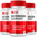 (3 Pack) Sweet Relief Glycogen Wsparcie dla łączników Blood Vessel Cleaner Releaf, Sweetrelief Glycogen Supplement Supplement kapsułki, Glucogen O Neil Glyco Optimizer Cleanse Control Restore (180 kapsułki)