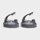 Nutrix Bullet Flip Top To- Lid (zestaw 2), Grey, .25 Lbs