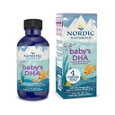 Nordic Naturals Baby 's DHA, Unflavored - 2 oz - 1050 mg Omega-3 + 300 IU Witamina D3 - Wspiera rozwój mózgu, wizji i układu nerwowego u dzieci - Non-GMO - Sługi maja Vary