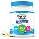 Orgain Organic Vegan Protein Powder + Oat Milk, Wanilia Fasola - 20 g Białko roślinne, Gluten Free, No Dairy, Soy lub Laktoza Składniki, Niski cukier, Non-GMO, Kosher, Dla shakes & Smoothies - 1.05lb