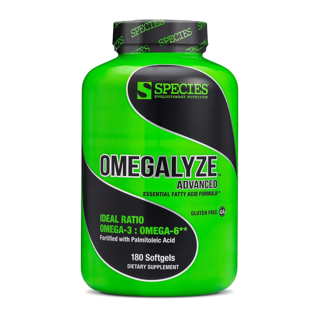 Gatunek Nutrition Omegalyze Suplementy wsparcia, Esential Fatty Acid Formula, Suplement do pomocy maksymalizacji odzysku, Omega 3,6 i 7 Formuła, 180 Kapsułki