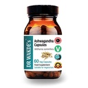 Kapsułki DR WAKDE 's Ashwagandha (Indian Ginseng, Withania somnifera, 60 Veg Caps, Supplement bazujący na plancie, Ayurvedic Herb, All Natural, Vegan)