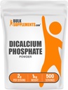 BulkSupplements.com Dicalcium Phosfate Powder - Suplement wapnia, DCP Supplement - Unflavored & Gluten Free, 2g per Serving, 1kg (2.2 lbs) (Opakowanie po 1)