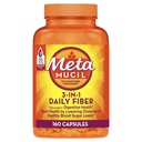 Metamucil, Pyllium Husk Kapsułki, 160 Kapsułki, 3- in-1 Fiber Suplement, Codzienne Psyllium Husk Fiber Kapsułki Pomoc Wsparcie dla Zdrowia Digestive Promowanie Regularności *, Suplement Pomoc Codzienne Fiber Intake