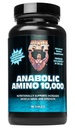 Zdrowe i zdrowe anaboliczne Amino 10 000, 90 tabletek, butelka