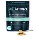 Senior Dog Powder Supplement & Food Topper - 63 Składniki do Joint, Gut, Immune & Brain Health - Daily Longevity Multivitamine with Glucozamine, Probiotics, and Fish Oil British 124; 120 Scoops