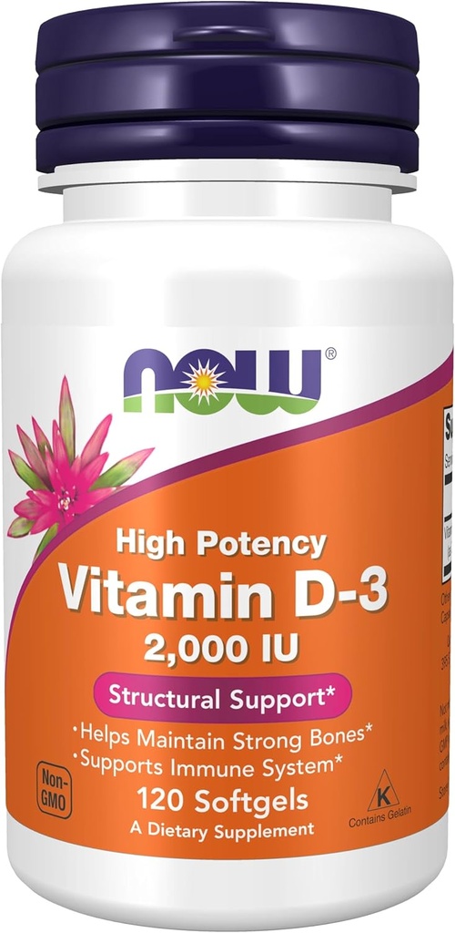 Teraz żywność, Witamina D3 2000Iu (Softgels)