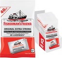 Fisherman 's Friend Cough Drops, Cough Suppressant and Sore Throat Lozenges, Original Extra Strong, 10 mg Menthol, 480 Drops (12 opakowań po 40)