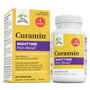 Terry Natural Curamin Night - Kurkumina & DLPA Suplement kapsułki - Nie-GMO Suplement do wsparcia zdrowego snu i relaksacji - Suplement ziołowy z melatoniną - 60 Kapsułki