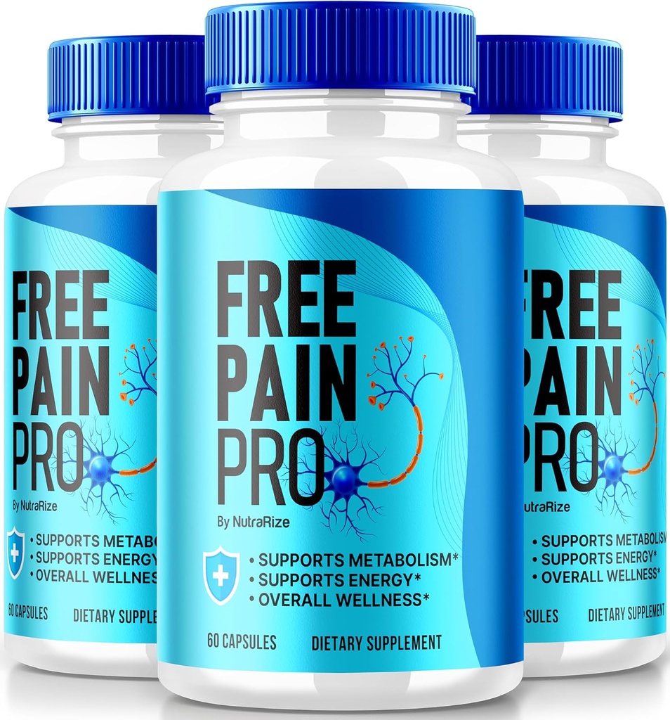NutraRize (3 Pack) Darmowy ból Pro Kapsułki, Oficjalna formuła Keto dla Fit i Zdrowe ciało, Wszystkie naturalne Suplement do wsparcia ogólnego Wellness, Premium FreePainPro Pill Review (180 Kapsułki)