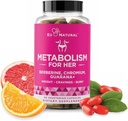 Metabolizm dla niej - Apetite & Metabolizm Wsparcie dla Kobiet - Łysienie curb, Zmniejszenie spożycia kalorii i Promowanie Uczuć pełności - Berberina, Pikolinian chromu i Guarana - 60 Kapsułki Veg