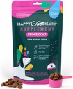 Skin & Coat Supplements for Dogs Birth 124; Pies Swędzenie skóry Relief & Promotes Shiny skóry płaszcz dla psów Birmingham 124; Bogaty w Omega 3 All- Naturalne składniki smaczne Kibble Dog Food Topper