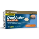 GoodSense Dual Action Acetaminofen i Ibuprofen (NLPZ) Tabletki, 250 mg / 125 mg, Ból pleców, 144 Liczba