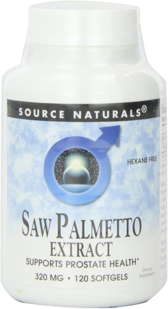 Źródło Naturals Saw Palmetto Extract 320mg, 120 Softgels