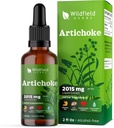 Ekstrakt z liści karczocha, płynne krople 2000mg (Cynara scolymus L.) Herbal Supplement Absorbs Better Than Capsules, 1 Miesiąc dostaw, 84 Servings, bez alkoholu nalewka - 2 Oz, Opakowanie 1