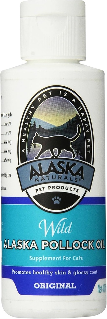 Alaska Naturals Pet Products Pollock Oil dla psów, 4- Ounce butelka