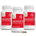Terry Natural Sucontral D - B- Complex & Folate Supplement - Carbohydrate Metabolistic Supplement - witamina i suplement mineralny z cynkiem i chromem - 60 kapsułek (opakowanie po 3)