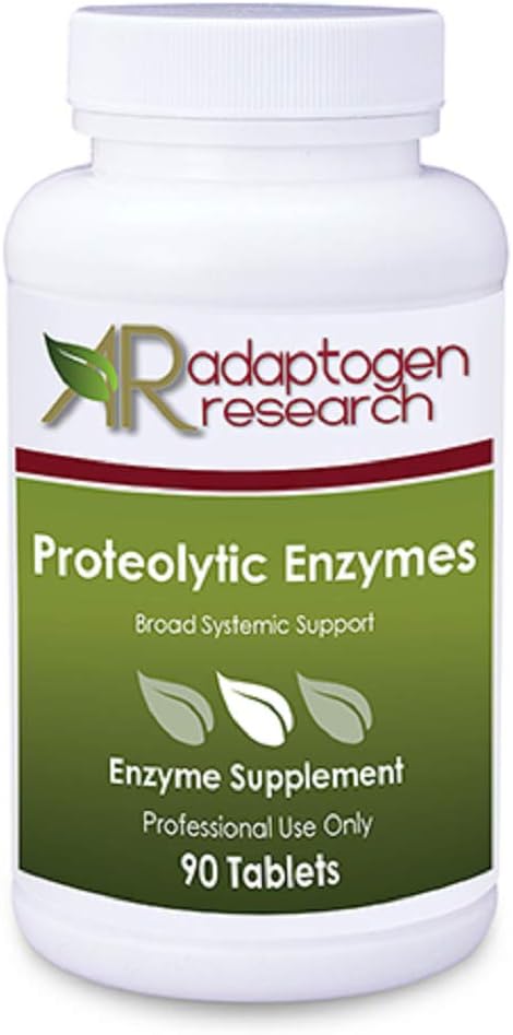 Enzymy proteolityczne Szerokie Wsparcie Systemowe 124; Mieszanka wegetariańska z Serratia Peptydase & Bromelain na trawienie, Zażywane z Papaya & Ananas 124; 90 Enterologiczne tabletki powlekane 124; Badania adaptacyjne