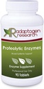 Enzymy proteolityczne Szerokie Wsparcie Systemowe 124; Mieszanka wegetariańska z Serratia Peptydase & Bromelain na trawienie, Zażywane z Papaya & Ananas 124; 90 Enterologiczne tabletki powlekane 124; Badania adaptacyjne