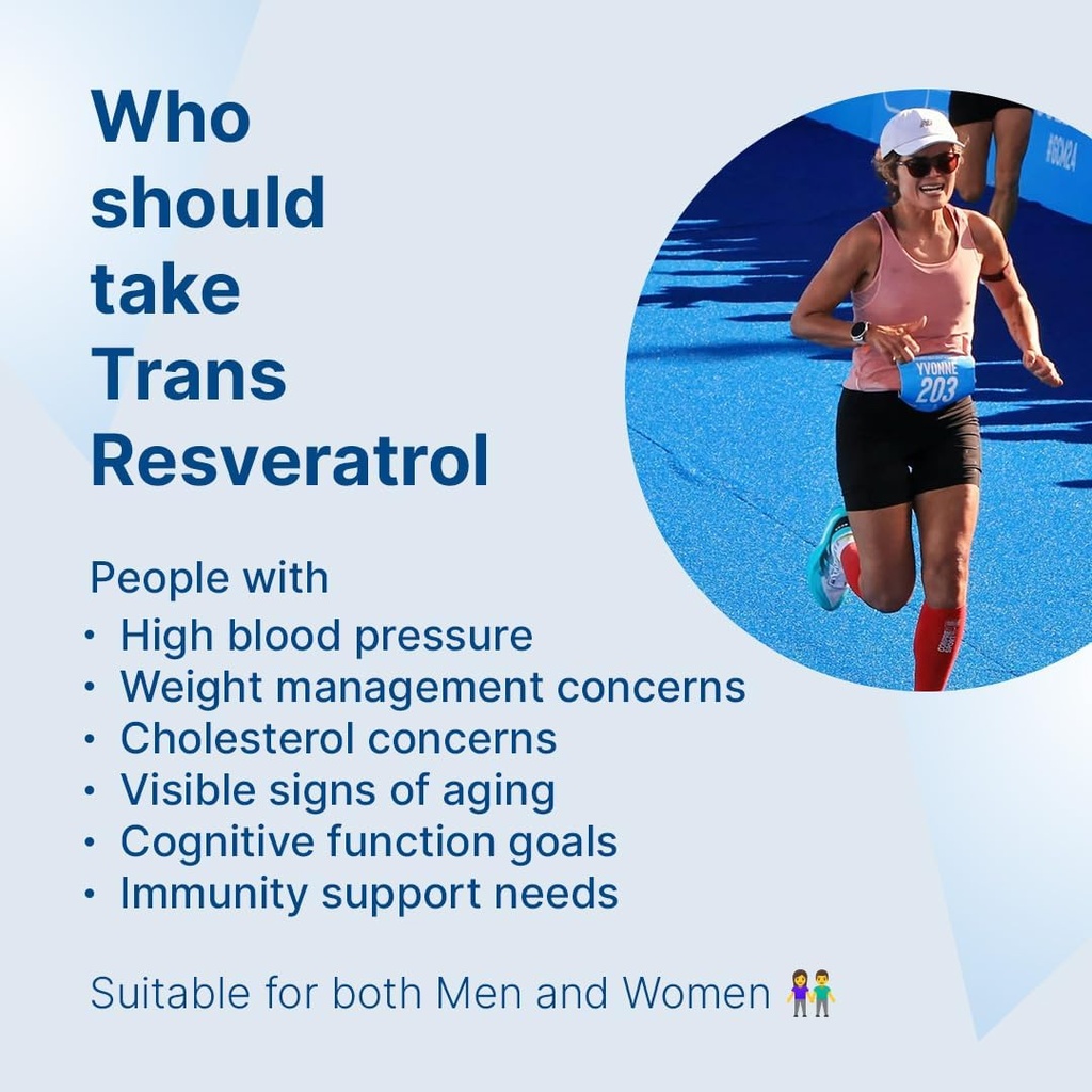 Trans Resveratrol 500 mg, 60 Kapsułek Lab 124; Antyoksydant Support 124; 60 Kapsułek Wegańskich