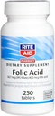 Rite Aid Folic Acid, 667 mcg DFE Folate / 400 mcg Folic Acid, 250 Tablets Acid 124; Dietetic Supplement Acidum 124; Folic Acid 400 MCG Acid 124; Prenatal Vitamin with Folic Acid