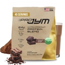 Pro JYM Natural Chocolate Brownie Powder Blend - Izolat białka serwatki, Kazeina, & Izolat białka mleka, dla mężczyzn i kobiet Shakes Recovery 124; Suplement JYM Nauka 124; 45 Służenie